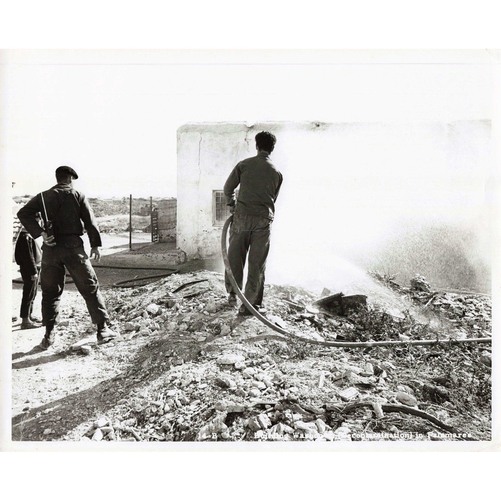 Vintage Palomares Spain B-52 Nuclear Accident Decontamination Press Photo 1966